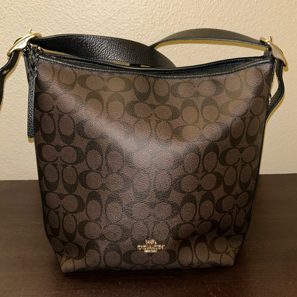 Tall coach purse